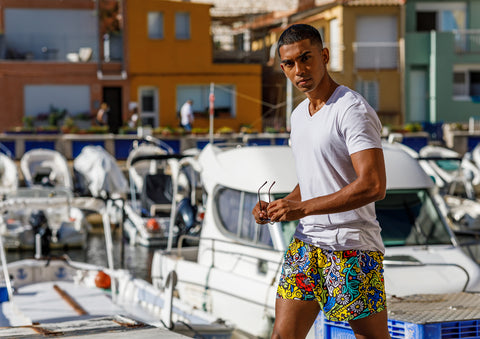 Boardies® x Bebar Mid Length Swim Shorts