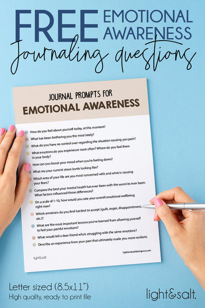 Emotional awareness journaling questions