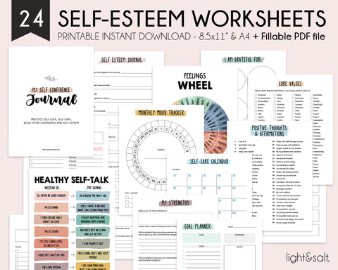 Self-esteem worksheets