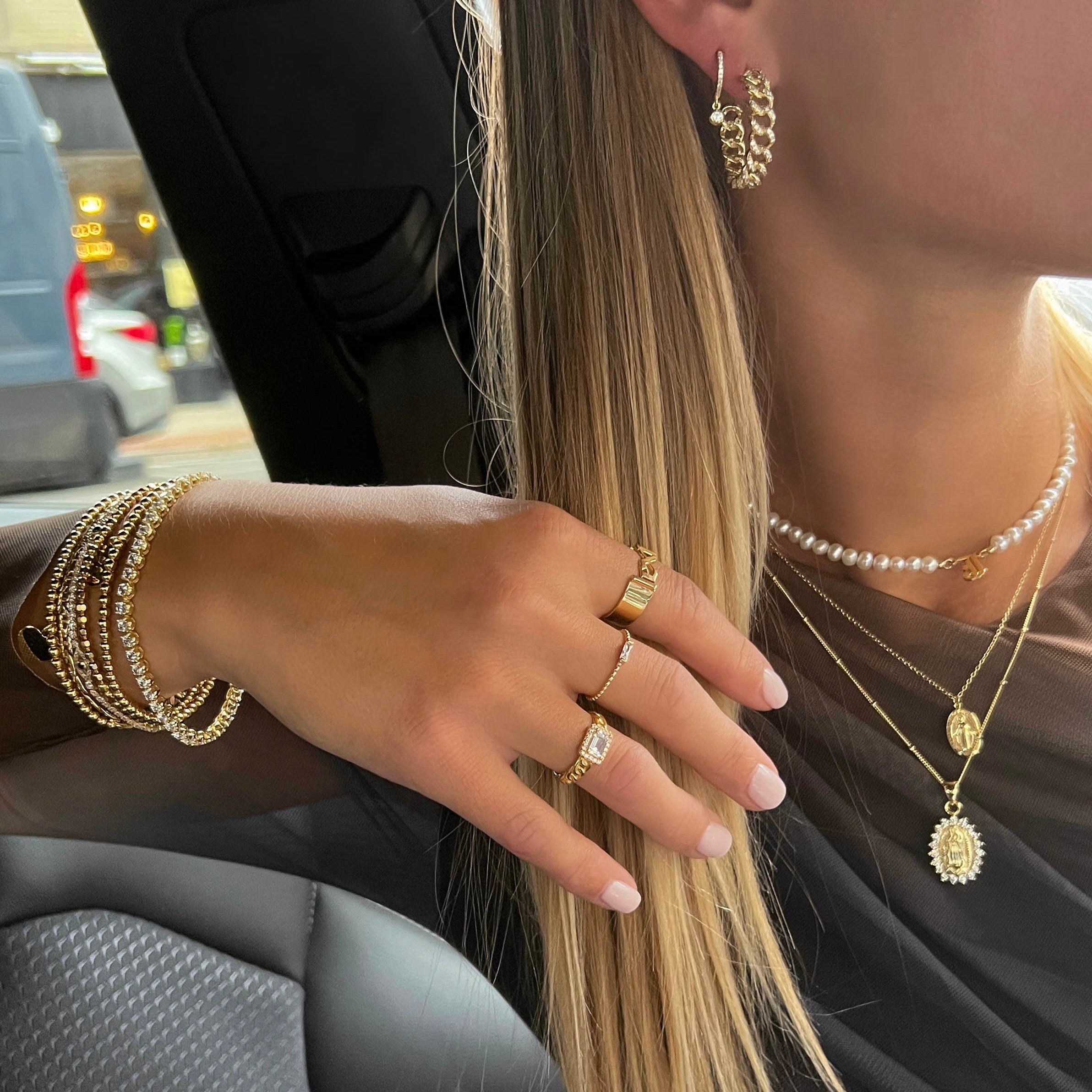 Gold Tennis Ring – SOTW Jewelry