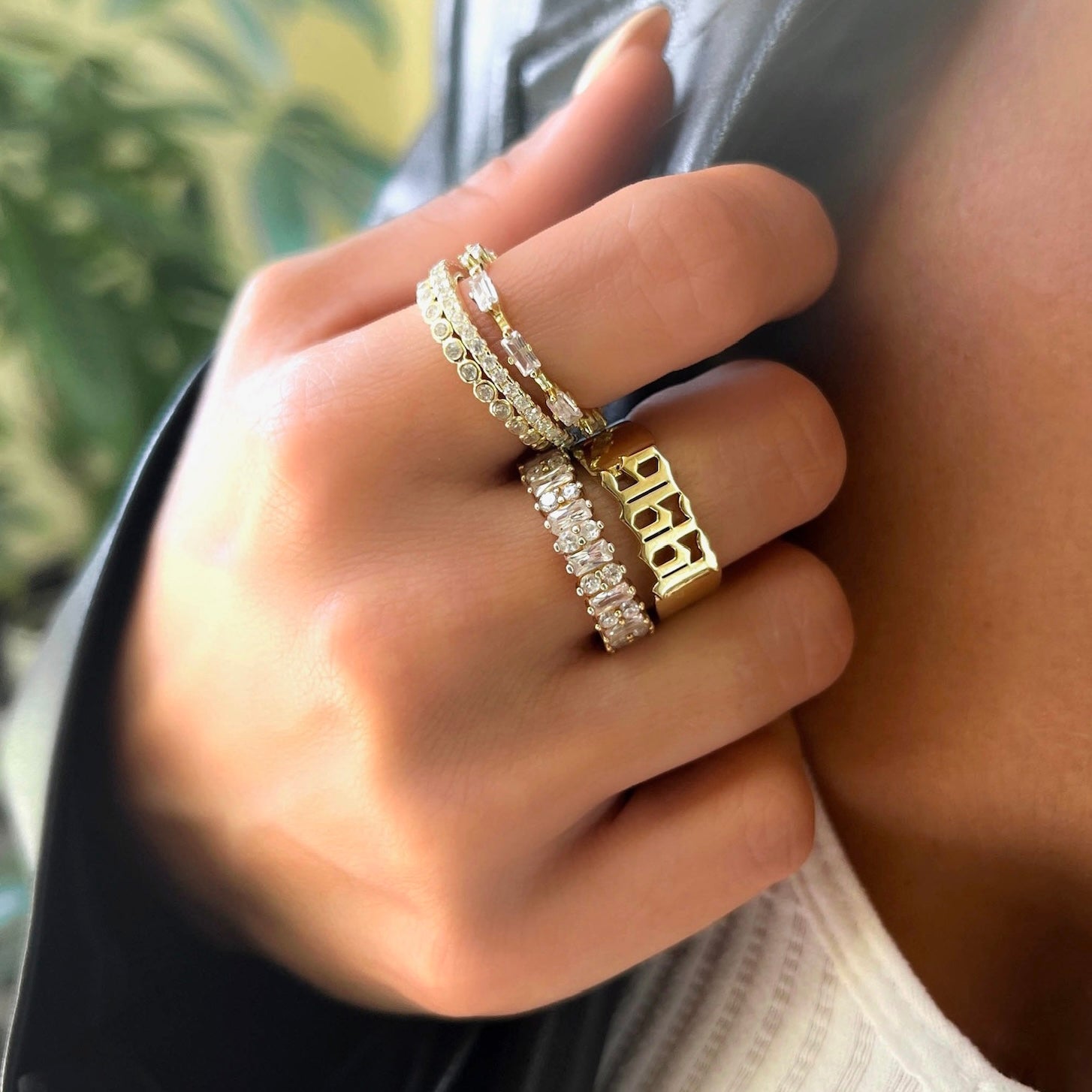 Gold Tennis Ring – SOTW Jewelry