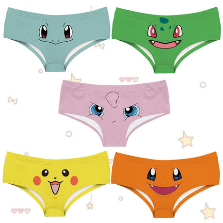Pokemon Panties, Pikachu, Bulbasaur, Charmander, Squirtle, Giglipuff  Girlfriend Christmas Gift Long Distance, Pokemon Lingerie -  Canada