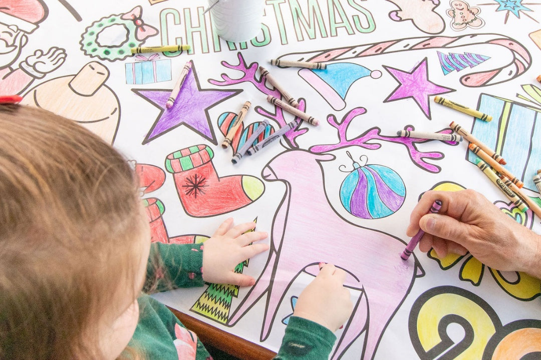 Girls Coloring Kit Flamingo Crayon Roll Toddler Art Set 