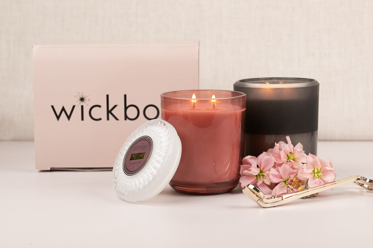 Month-to-Month luxury candle subscription, two candles a month