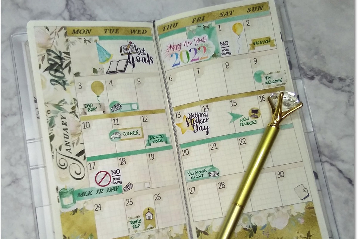 Months, Days, and Number Stickers for Planners, Organizers and Bullet  Journals || T331