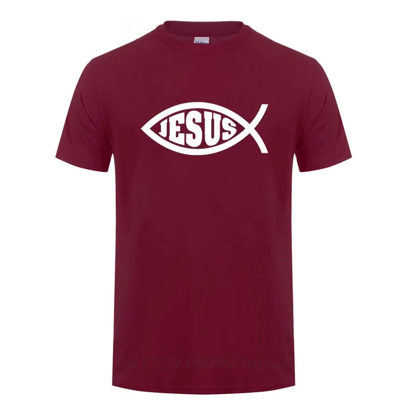 Jesus Fish Symbol Christian Unisex T-Shirt