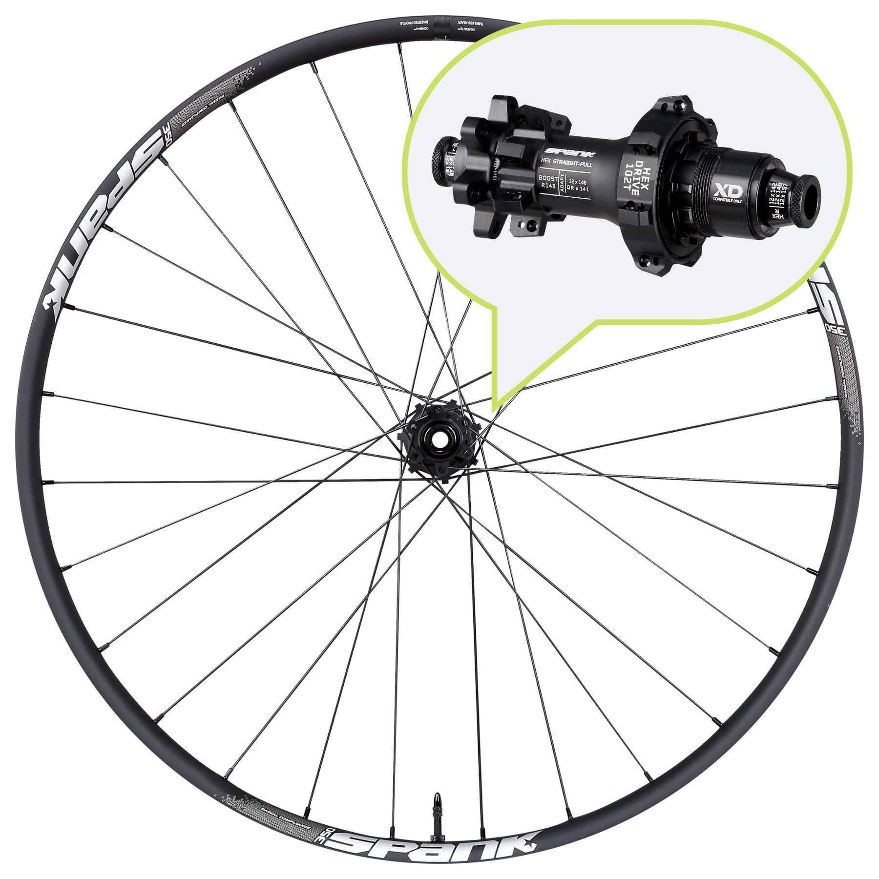 SPANK 350 Vibrocore Rear Wheel │ Pro EWS Choice │ The Gravity Cartel