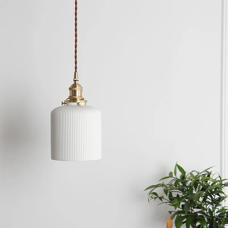Zen Japanese-Style Ceramic Pendant Light