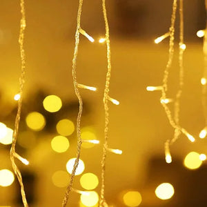 JINGL - Christmas LED Curtain Icicle String lights - VYDKO