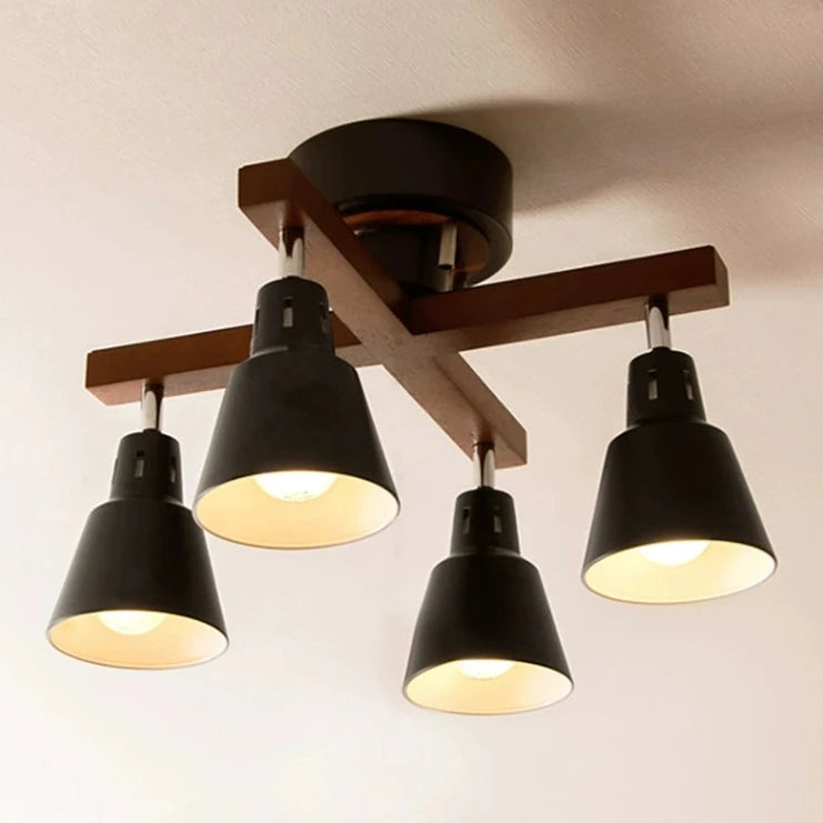 ZEN - Nordic-Style Wood Mounted Spotlight Ceiling Light