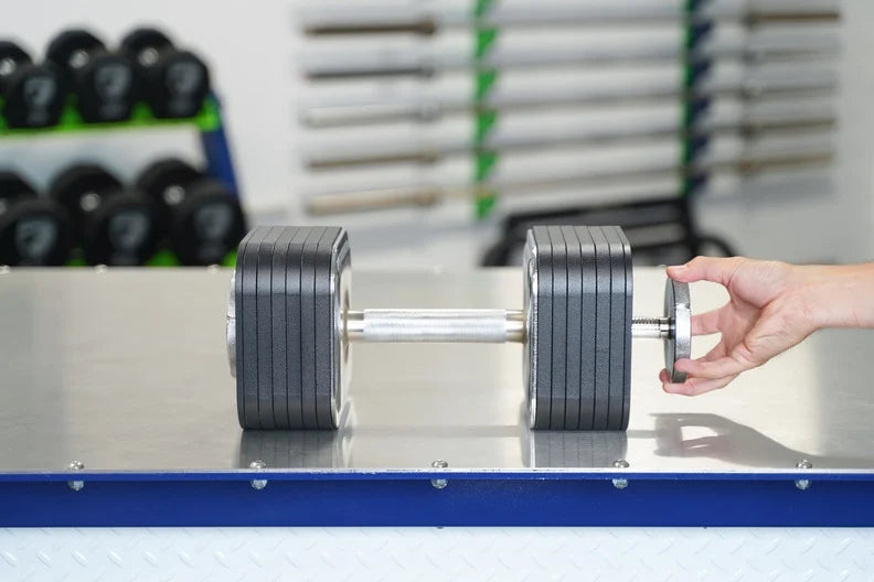 Plate-Loaded Adjustable Dumbbells