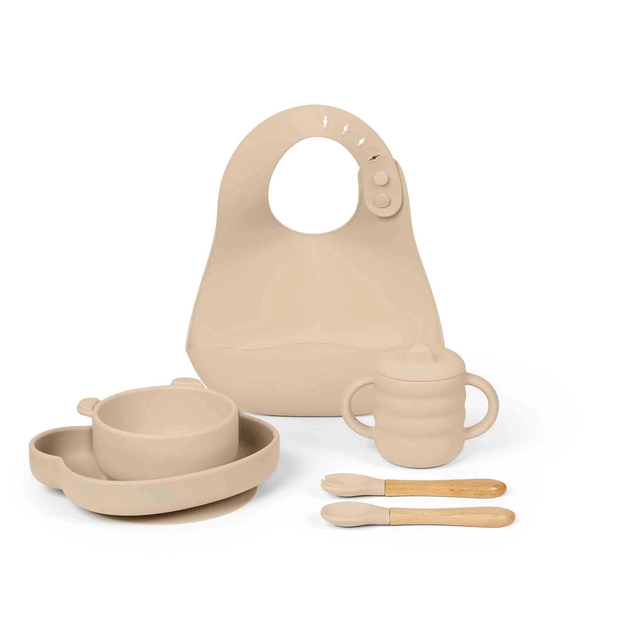 6 Piece Silicone Feeding Set