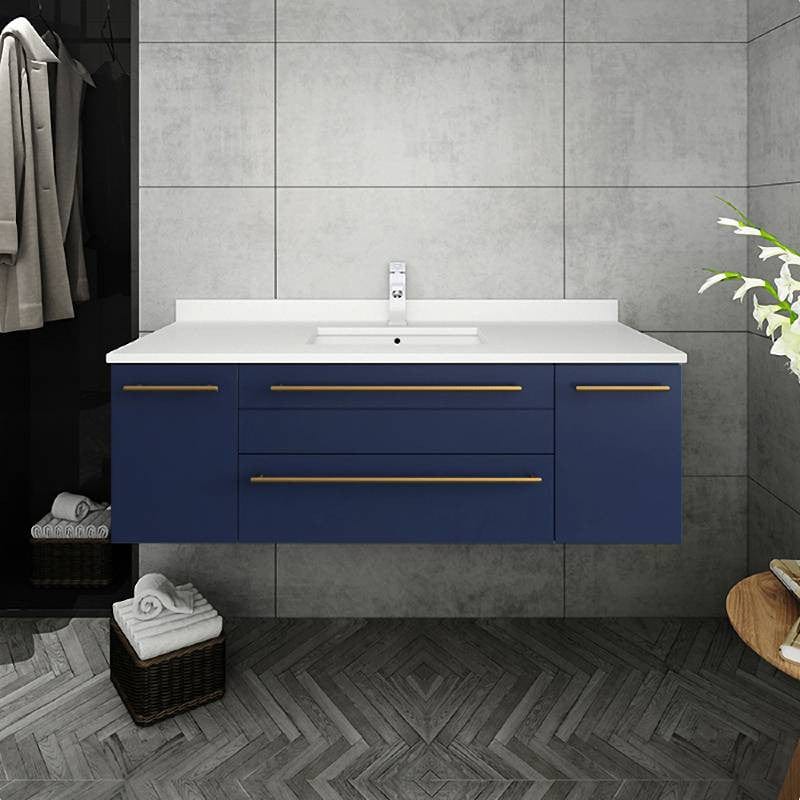 Navy Blue Bathroom Vanities With Sink for Sale