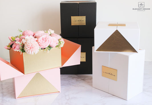 BABY Fillable Letters Flower Gift Box  Elegant Flower Packaging Supply –  Elegant Supply