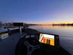 sunset on the fox river in depere