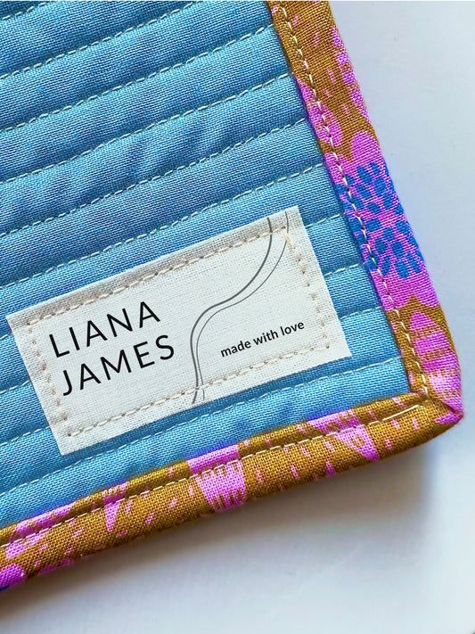 Quilt Labels- Made with Love and Fabric Fabric