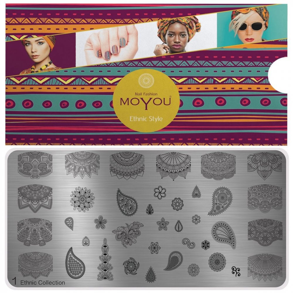 MoYou Nail Fashion XL Plates - Ethnic 1