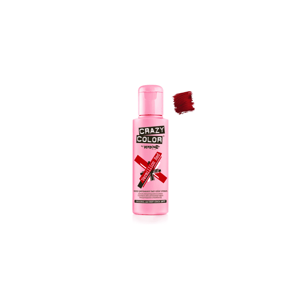 Crazy Color Hair Colour Creme 100ml - 40 Vermillion Red