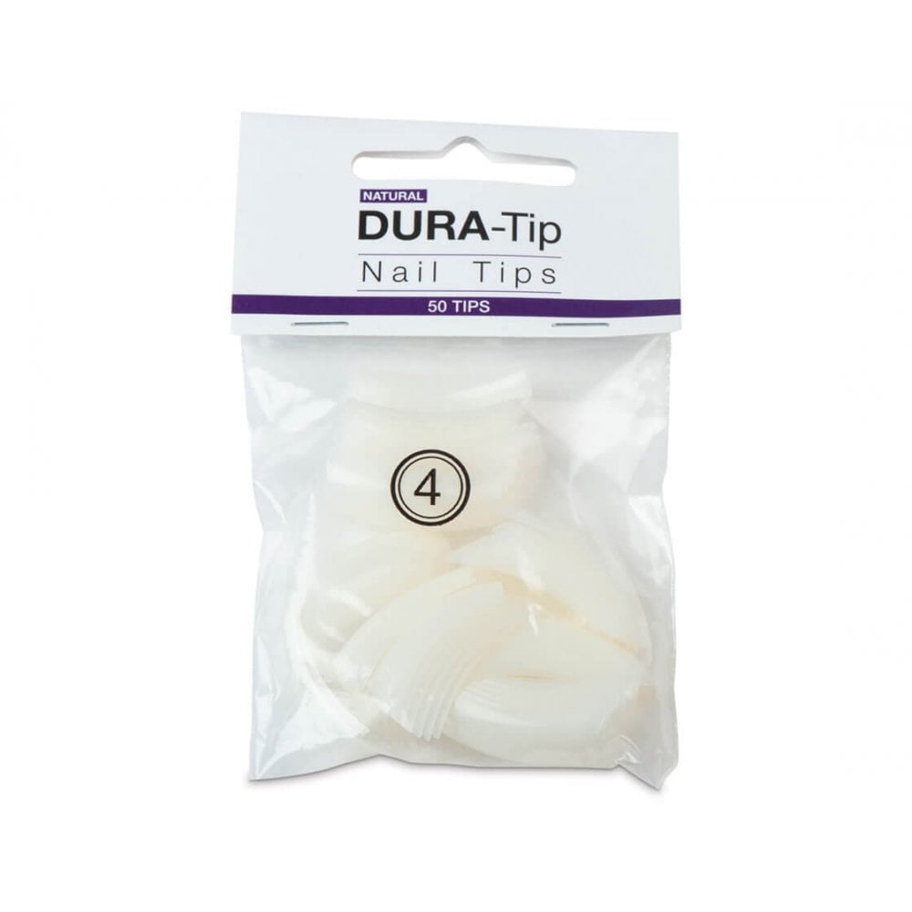 NSI Dura Tips Natural (50 Tips) - Size 4