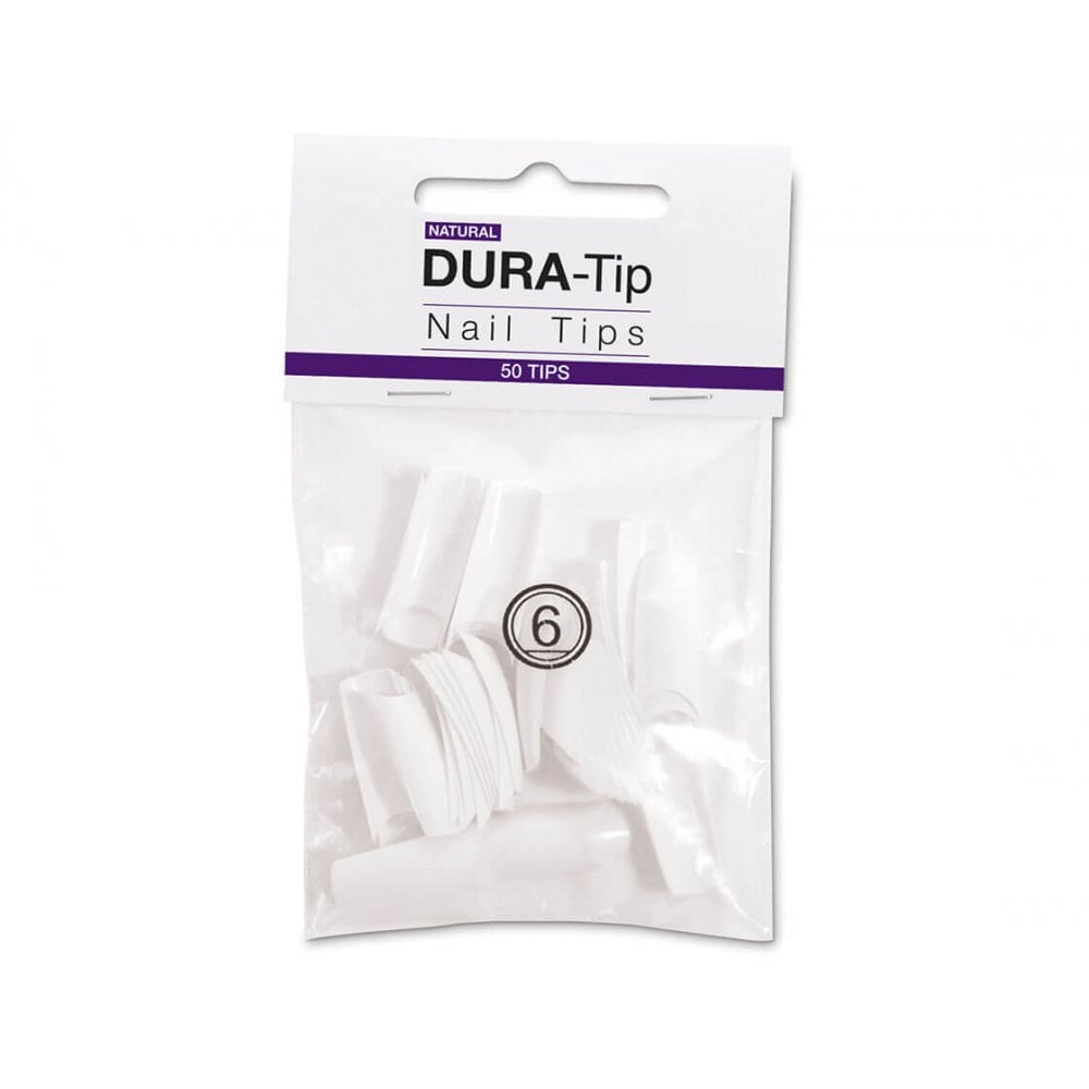 NSI Dura Tips Natural (50 Tips) - Size 6