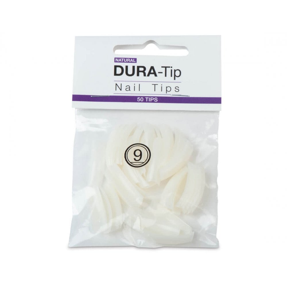NSI Dura Tips Natural (50 Tips) - Size 9