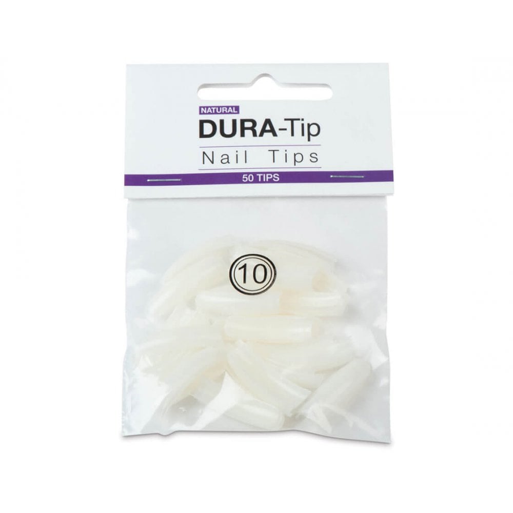 NSI Dura Tips Natural (50 Tips) - Size 10