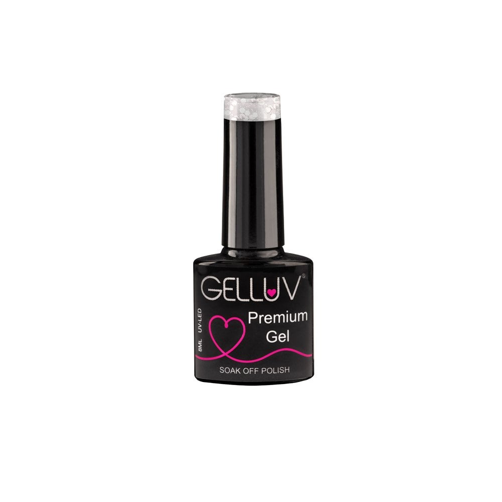 GelLuv Gel Polish 8ml - Silver Glitter