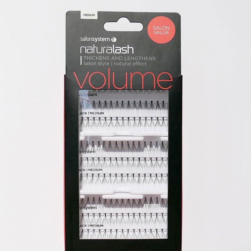 Salon System Naturalash Volume Individual Lashes Black x 3 - LONG