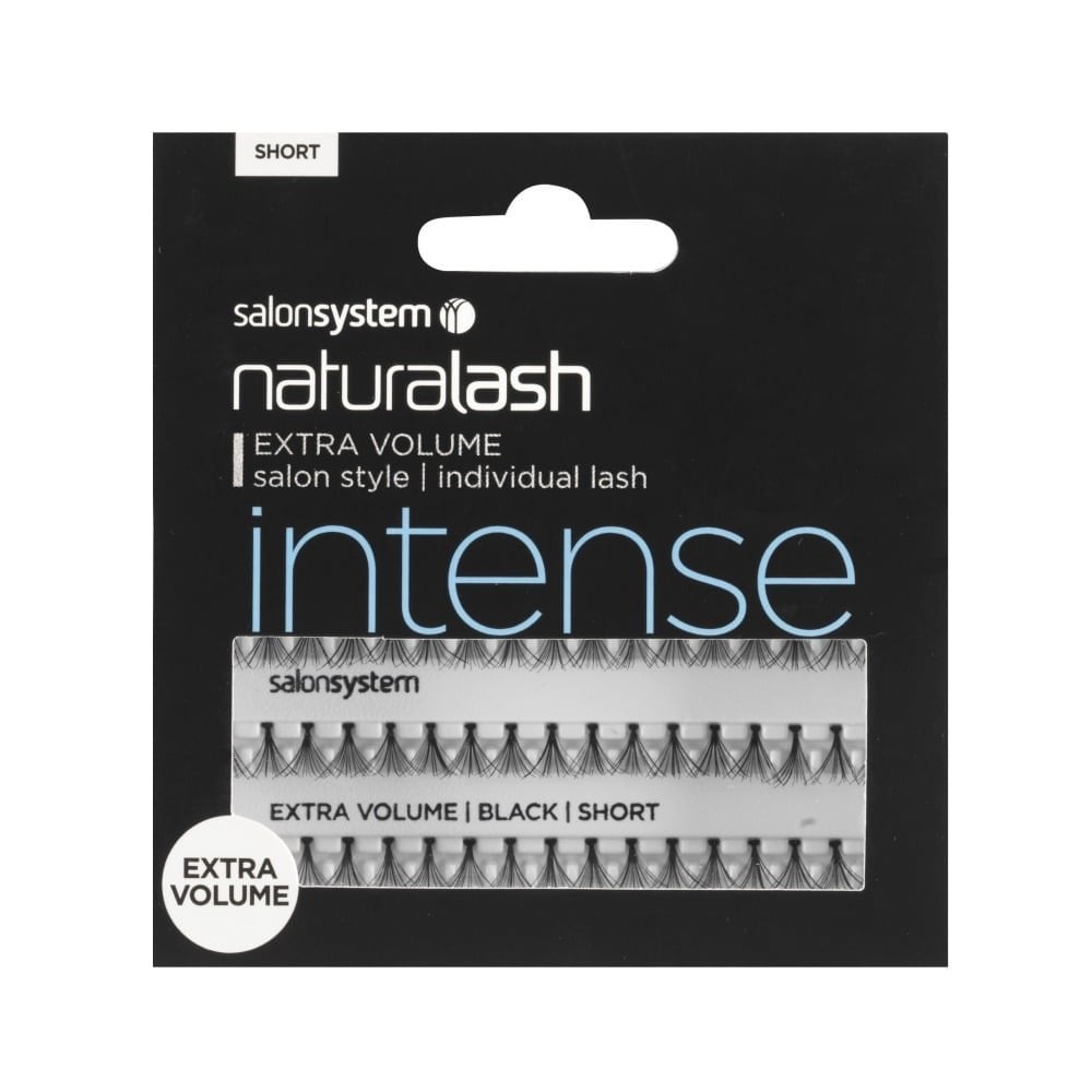 Salon System Naturalash Individual Lashes  Extra Volume  Black - Bl Short