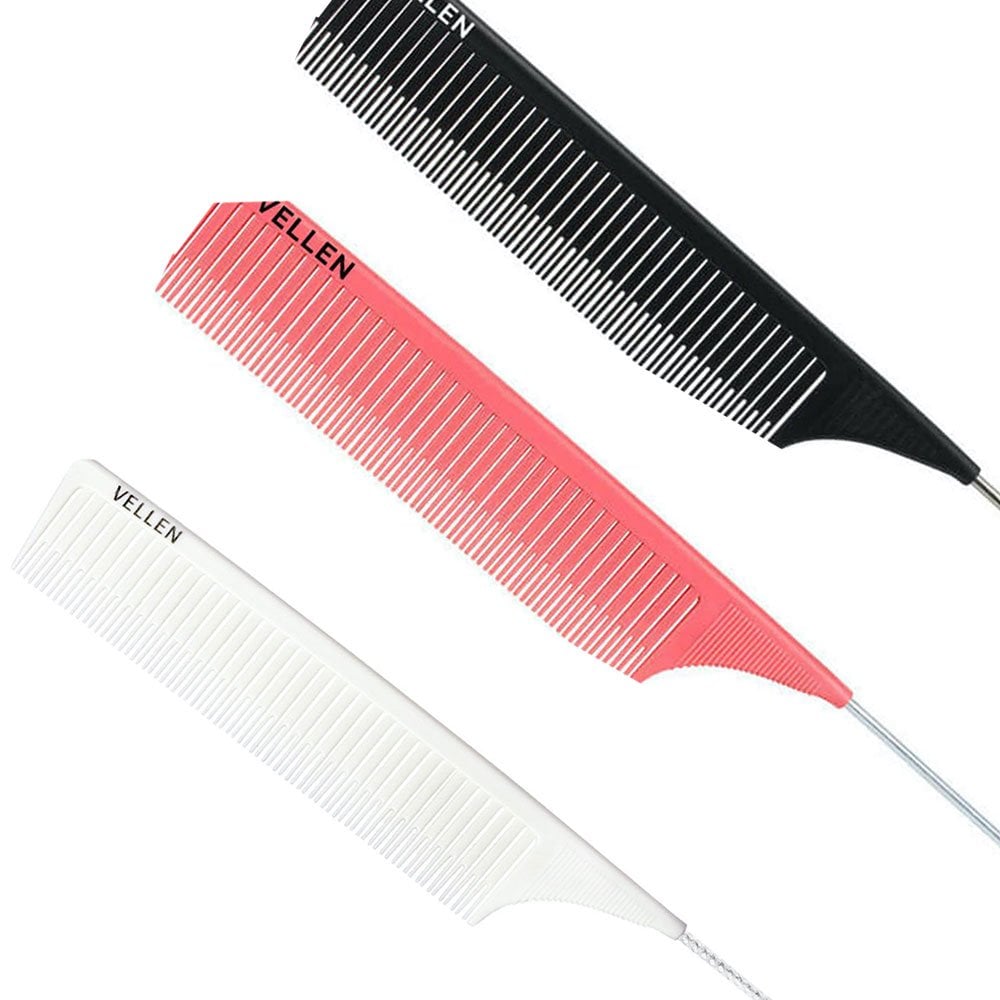 Vellen Pin Tail Comb - Black