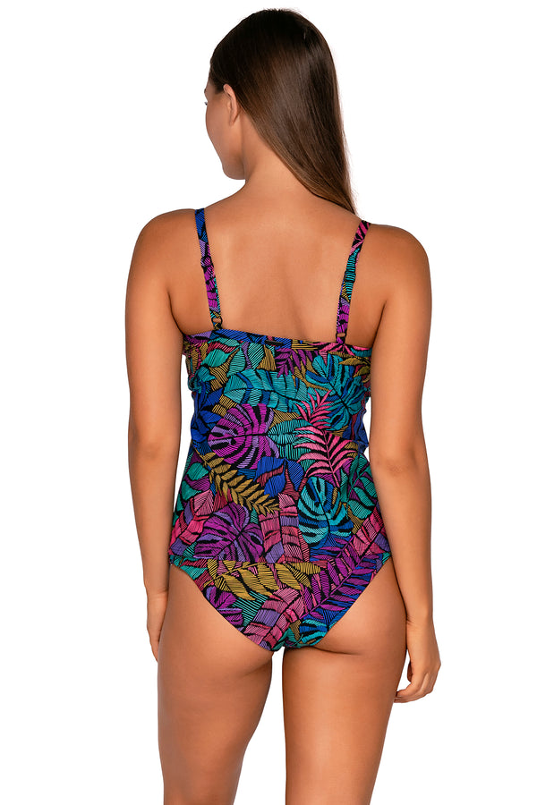 Panama Palms Taylor Tankini: Swimwear with Built-in Bra