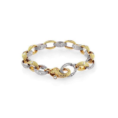 Diamond and Yellow Gold Bracelet