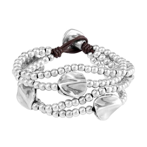 Sweet Danger Layered Silver Bracelet - PUL1575VRDMTL0M - UNO de 50