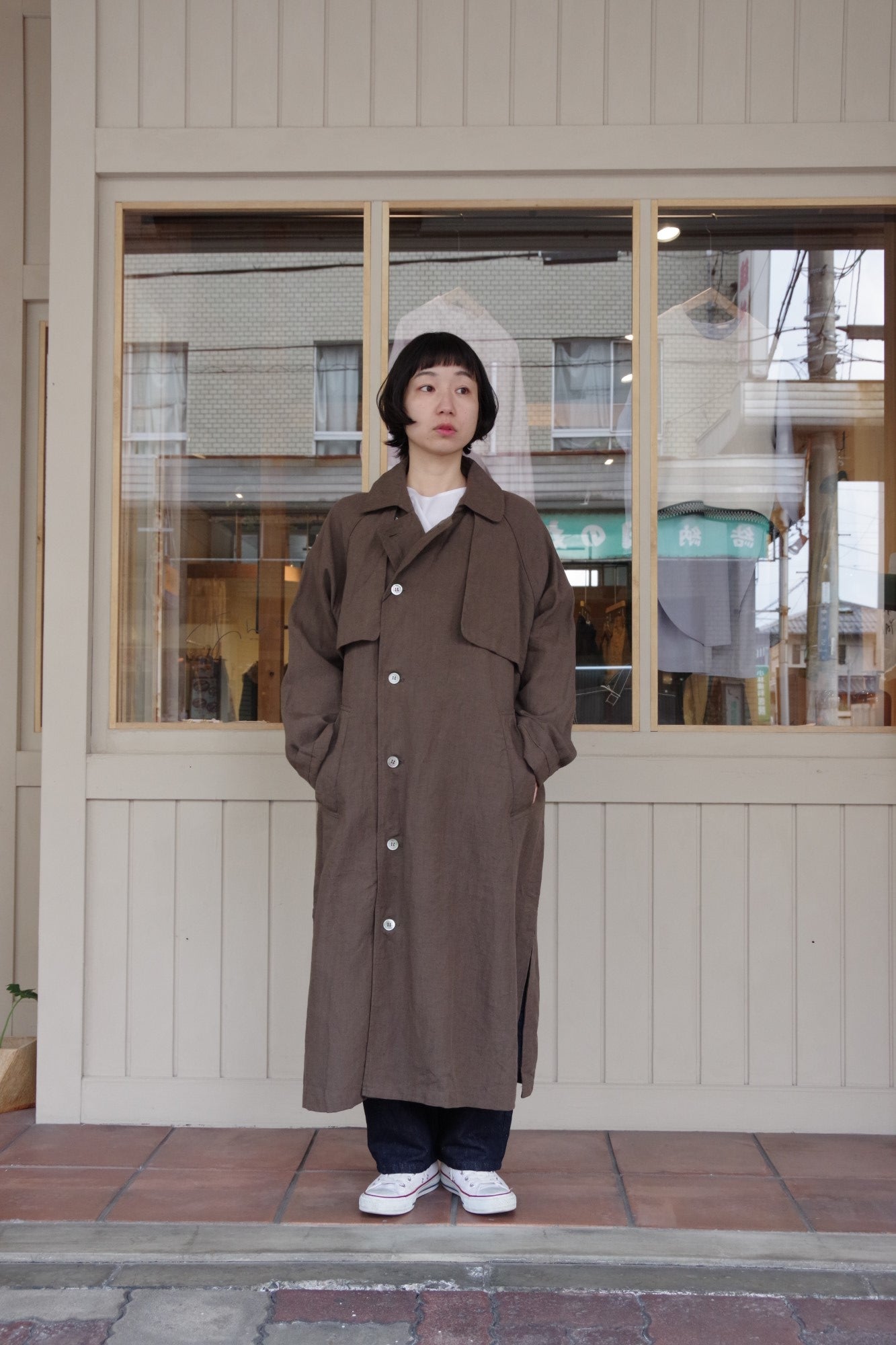 40リネン HIGH DENSITY EFFORTLESS TRENCH | UNIVERSAL TISSU