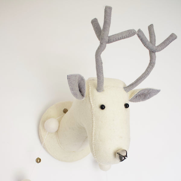 Featured image of post Felt Reindeer Head / My grade one class painted these reindeer portraits this week!