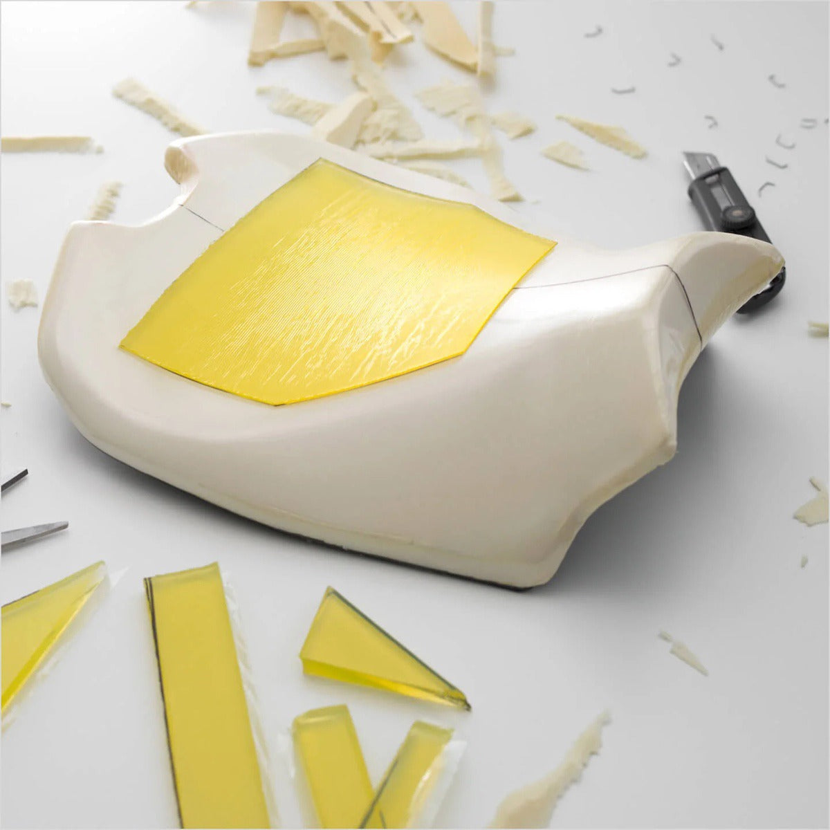 Luimoto gold gel inserts in motorcycle seat foam
