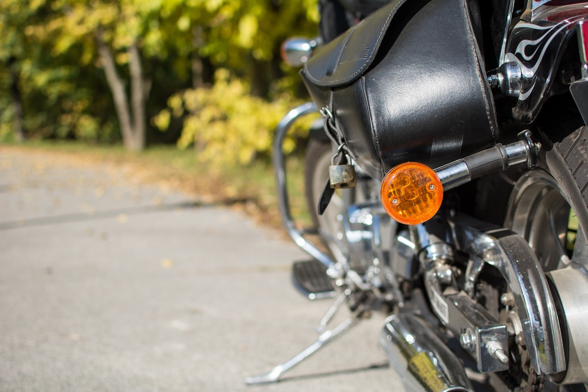 Motorcycle saddlebags conditioned against the elements