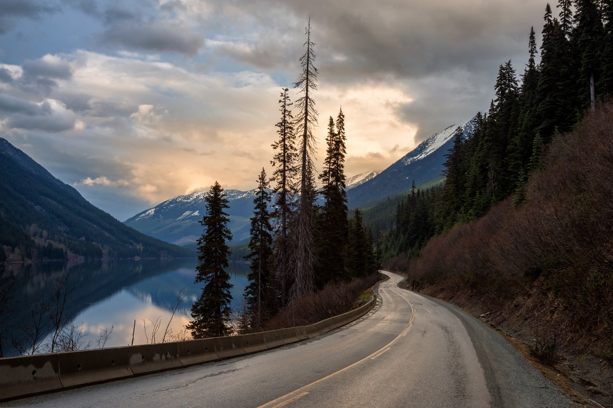 Crowsnest highway in southern British Columbia