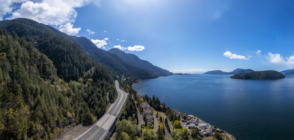 Sea to sky highway in British Columbia