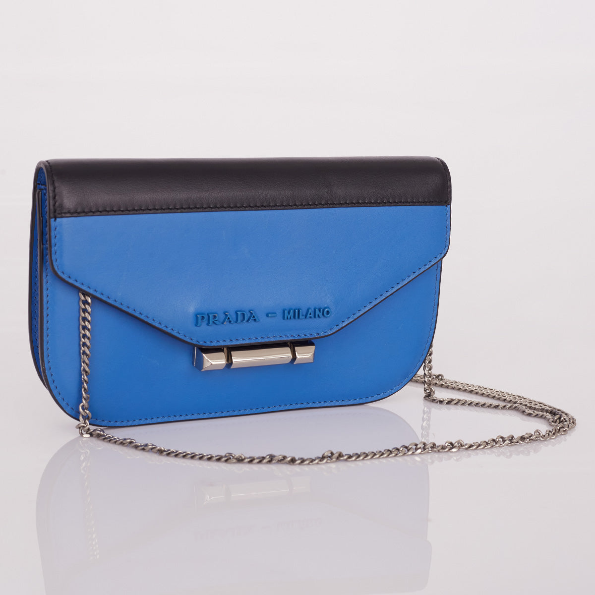 Bolsa Prada Bicolor c/ Corrente – Peguei Bode