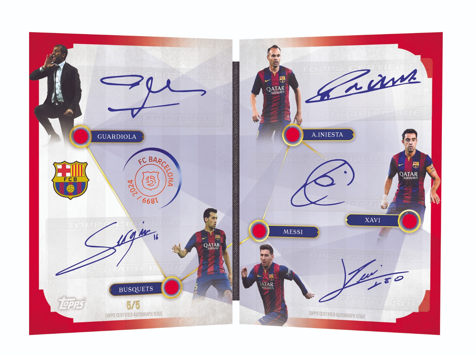Topps® FC Barcelona 125th Anniversary - Deluxe Hobby Box Topps® FC Barcelona 125th Anniversary - Deluxe Hobby Box