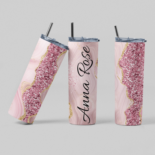 Floral Name 20 oz. Skinny Tumbler – RTS Blanks and Buy-Ins