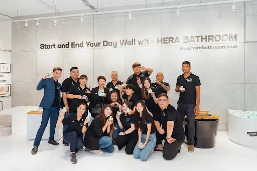 HERA Bathroom team working together