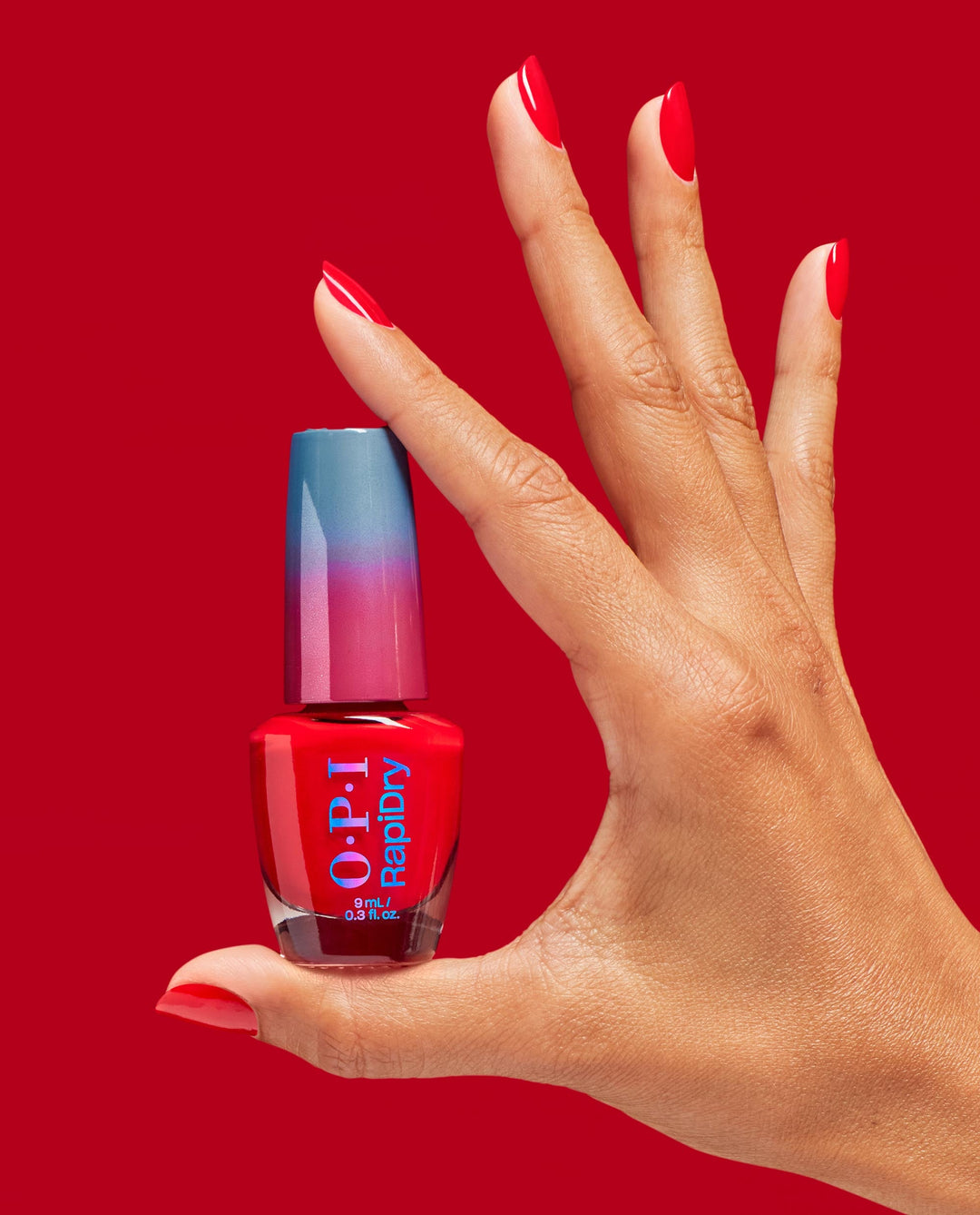 OPI Haul Sass RapiDry Quick-Dry Nail Polish Hand and Bottle