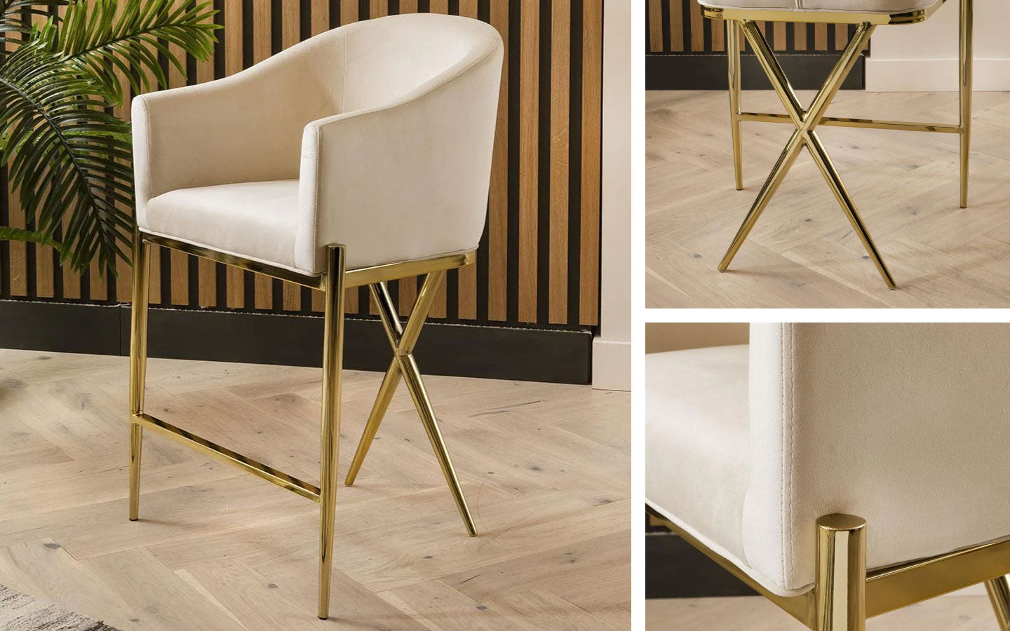 Luxury Velvet Bar Stools