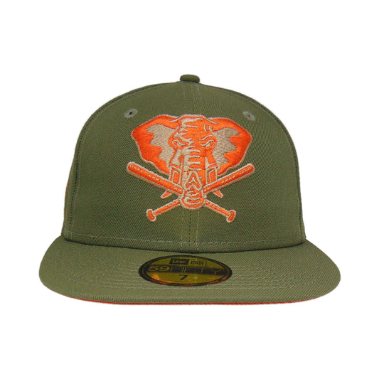 Boston Red Sox New Era Custom 59Fifty Olive Camo Sweatband Fitted Hat