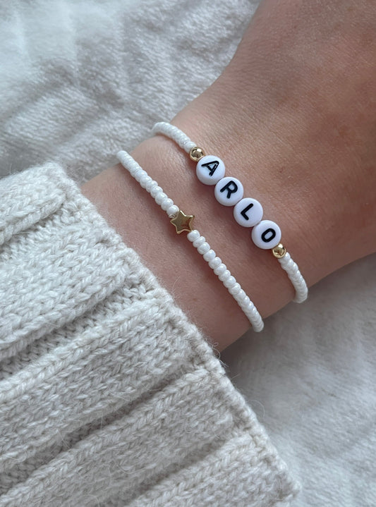 Colour spectrum beaded friendship bracelet – Positively Beaded