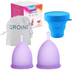 Copa Menstrual REUTILIZABLE - Copa Menstrual ECOLÓGICA - Kit completo de 2  copa menstrual Sostenible 100%, talla S y L+ esterilizador de copa