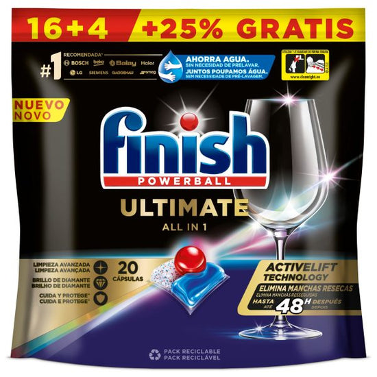 FINISH DETERGENTE LAVAVAJILLAS TODO EN 1 LIMÓN 700 ML