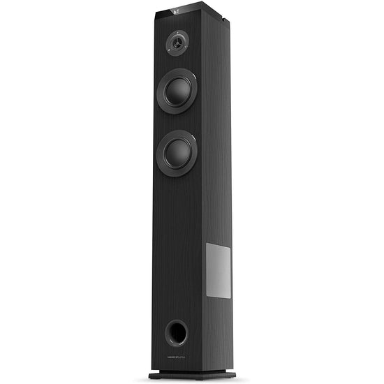 NK Torre de Sonido Vertical TWS (Sonido simultáneo) - Bluetooth 5.0, RMS,  Mando a Distancia, Entrada óptica, RCA, Coaxial, Auxiliar, USB, FM  (Compatible: iOS & Android) - Color Negro (1 UD) : : Electrónica